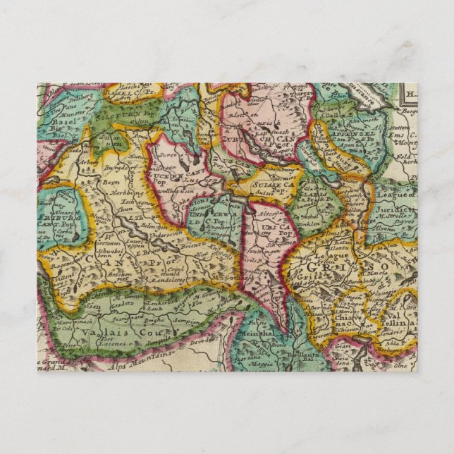 Suisse eller Schweiz Vykort (Framsida)