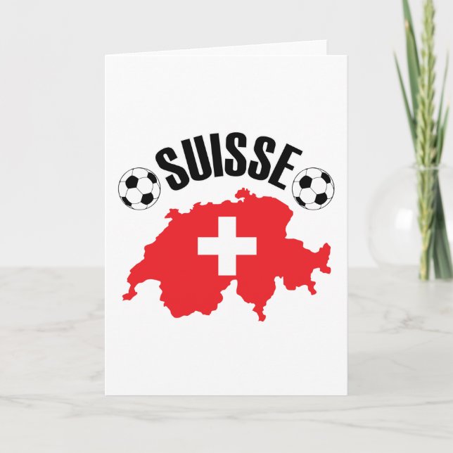 Suisse Football Schweiz Oceaner Kort (Framsida)