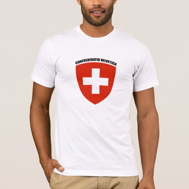 Suisse: Helvetica Confoederatio Tee (Framsida)