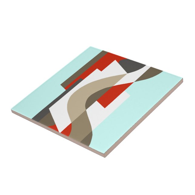 SUISSE: Moderne art déco: Sixtieskontor, tokig Kakelplatta (Sidan)