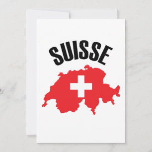 Suisse Schweiz Karta Flagga