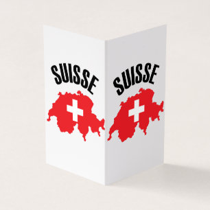 Suisse Schweiz Karta Flagga Kort