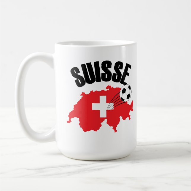 Suisse Schweiz Karta Swiss Ocer Kaffemugg (Vänster)