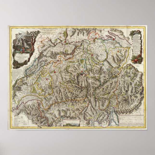 Suisse - Schweiz Poster (Framsidan)