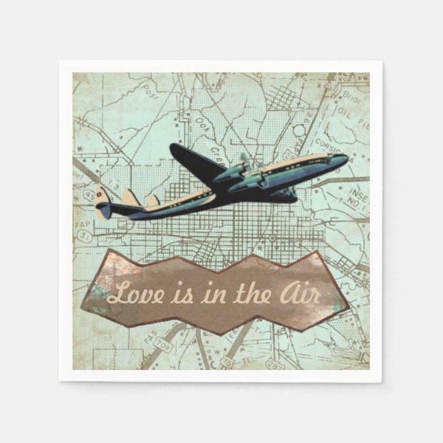 Suitcase Party Napkins Pappersservett (Framsidan)