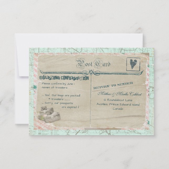 Suitcase Travel Party OSA kort (Framsida)