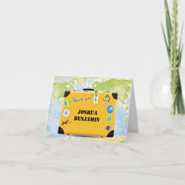 Suitcase World Travel Thated Tack Kort