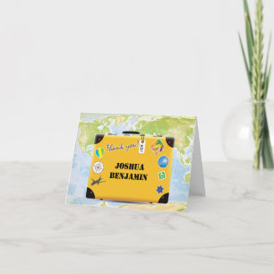 Suitcase World Travel Thated Tack Kort