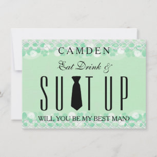 Suitup... Du är min Bestman Inbjudningar