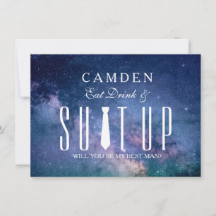 Suitup... Du är min Bestman Inbjudningar