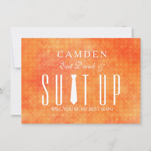 Suitup... Du är min Bestman Inbjudningar (Framsida)
