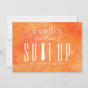Suitup... Du är min Bestman Inbjudningar