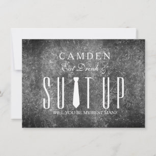 Suitup... Du är min Bestman Inbjudningar