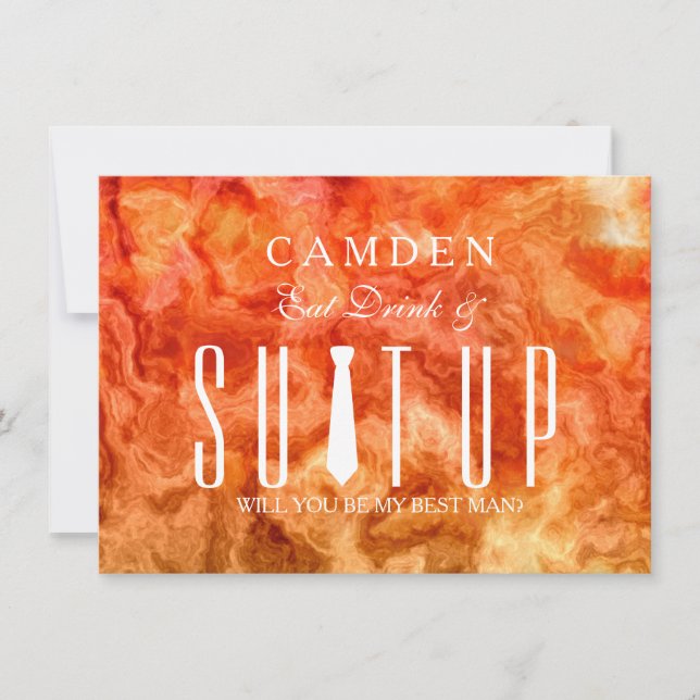 Suitup... Du är min Bestman Inbjudningar (Framsida)