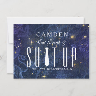 Suitup... Du är min Bestman Inbjudningar