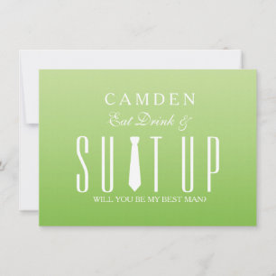 Suitup... Du är min Bestman Inbjudningar