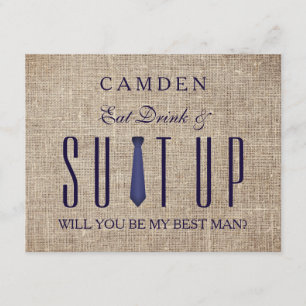 Suitup ska dig är mitt Bestman glitter Inbjudningar