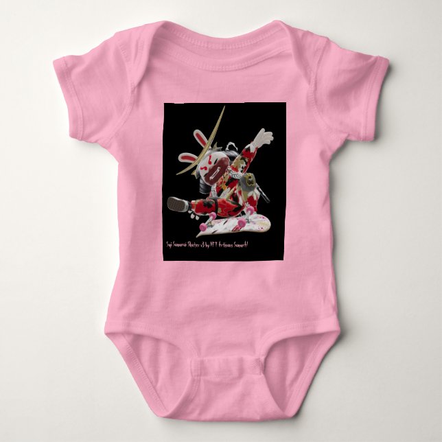 Suji Samurai Skater v3 - NFT Artisans SamurAI Bab T Shirt (Framsida)