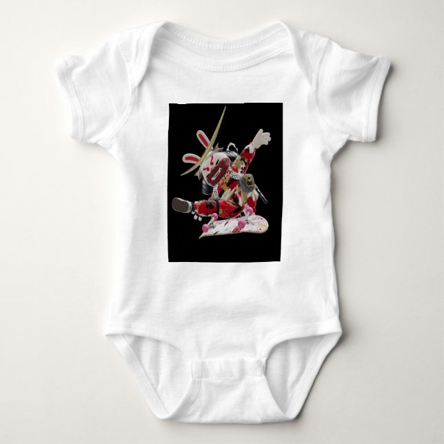Suji Samurai Skater v3 - NFT Artisans SamurAI T Shirt (Framsida)