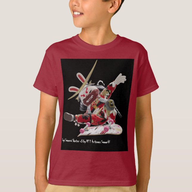 Suji Samurai Skater v3 Tri-Blend Shirt T Shirt (Framsida)