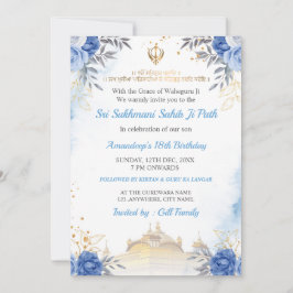 Sukhmani Sahib Path Födelsedagskort Inbjudningar