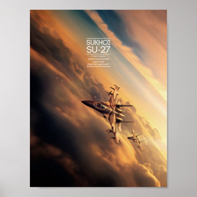 Sukhoi Su-27 poster (Framsidan)