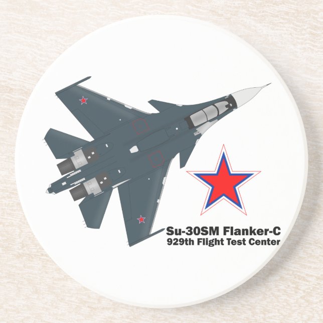 Sukhoi Su-30SM Flanker-C VKS Underlägg Sandsten (Framsidan)