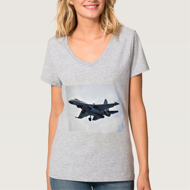 Sukhoi Su-35S T Shirt (Framsida)