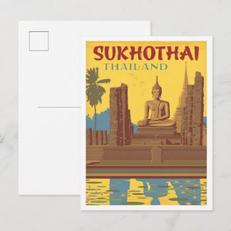 Sukhothai Thailand Vintage Resa Vykort