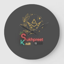 Sukhpreet Kaur Anpassningsbar Wall Clock | Elegant