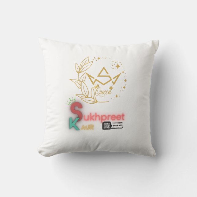 Sukhpreet Kaur Personlig Pillow | Elegant design Kudde (Framsida)