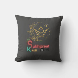 Sukhpreet Kaur Personlig Pillow | Elegant design Kudde