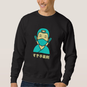 Suki shuriken すき手裏剣 Lång Ärmad Tröja