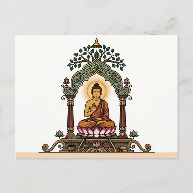 Sukiti Buddha: Helig Dhamma vykort (Framsida)