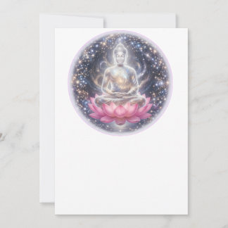 Sukiti Fredlig Meditationslotus Konst Gratulations Julkort