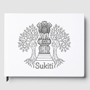 Sukiti och Raja Asoka Pillar Gästbok Minimali