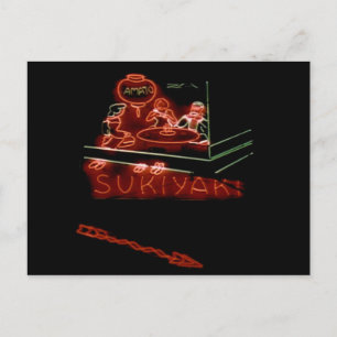 Sukiyaki, San Francisco Chinatown Neon-skylt 1930 Vykort