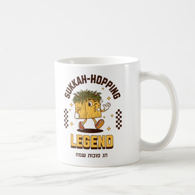 Sukkah-Hopping Legend Shirt for Sukkot Sameach Kaffemugg (Höger)