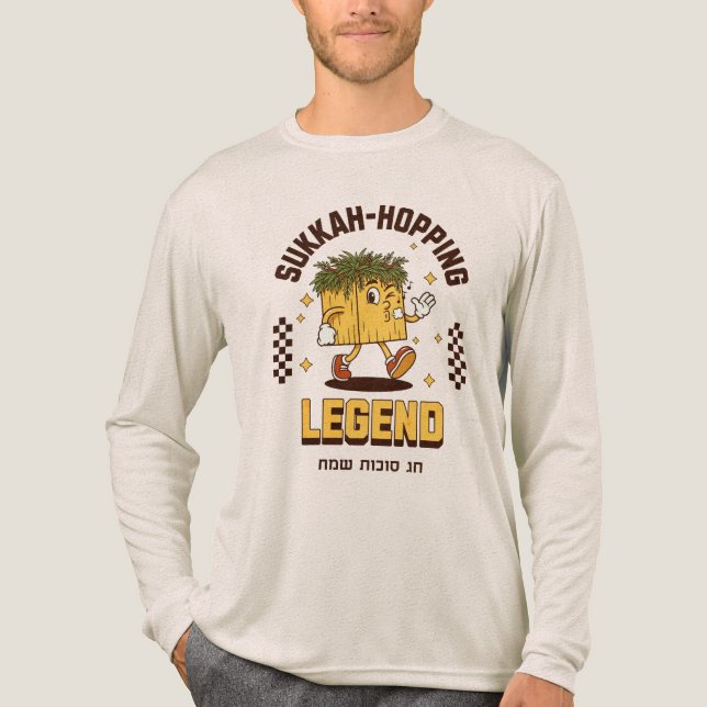 Sukkah-Hopping Legend Shirt for Sukkot Sameach T Shirt (Framsida)