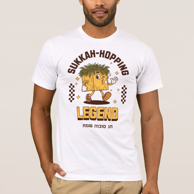 Sukkah-Hopping Legend Shirt for Sukkot Sameach T Shirt (Framsida)