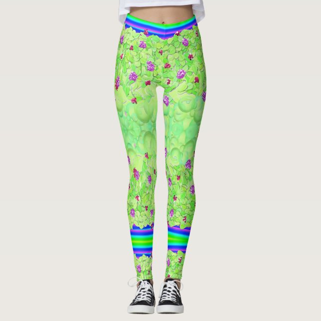 Sukkot ס ו כ ו moderna sukah-färgämnen leggings (Framsida)