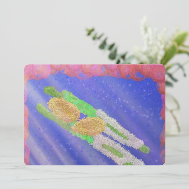 Sukkot ס ו כ ת roligt lulav och etrog sukkah inbjudningar (Stående Fram)