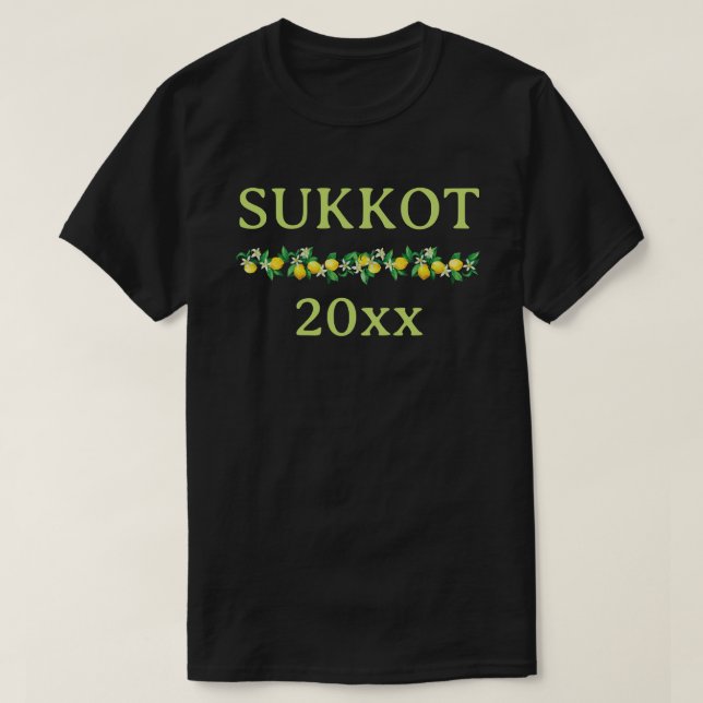 Sukkot-Anpassade med År T Shirt (Design framsida)