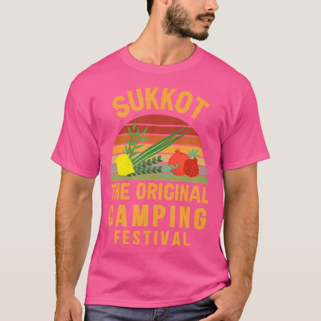 Sukkot, den ursprungliga campingfestivalen Sukkah  T Shirt (Framsida)