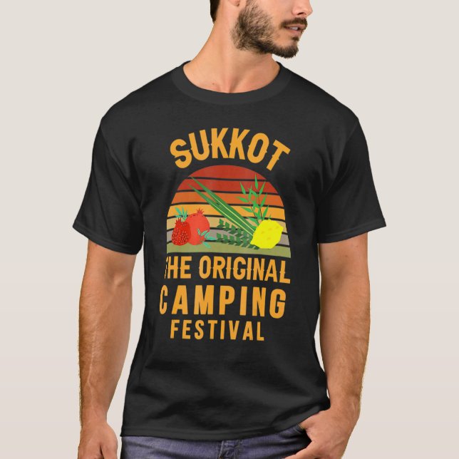 Sukkot, den ursprungliga campingfestivalen Sukkah  T Shirt (Framsida)