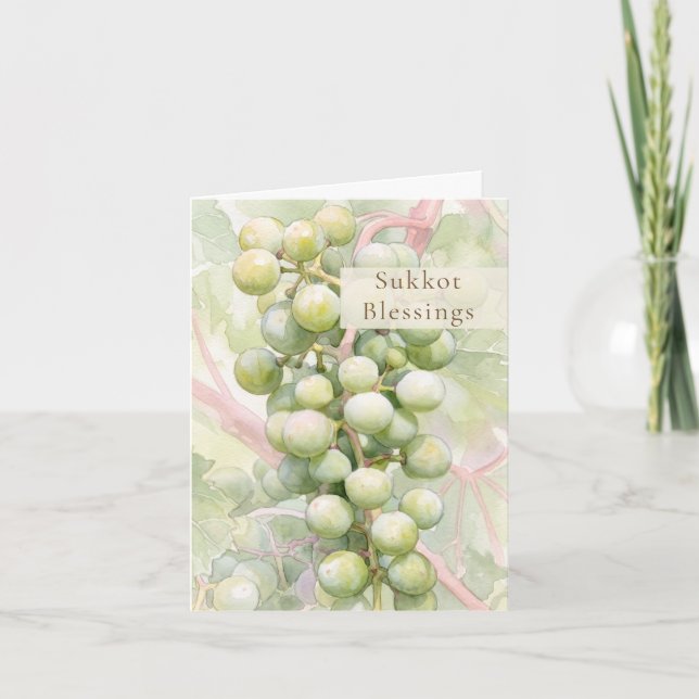 Sukkot druvsegningar kort (Framsida)
