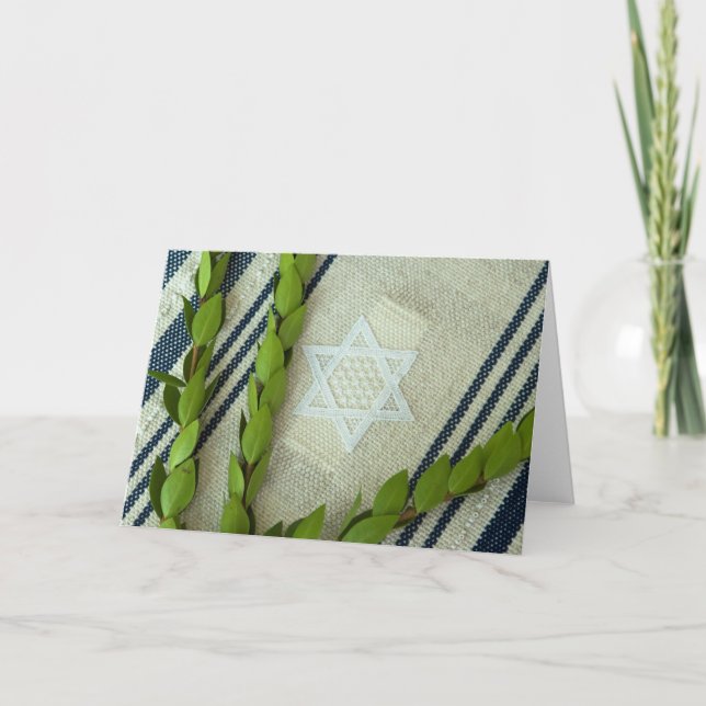 Sukkot fyllde med lycka helgkort (Framsida)