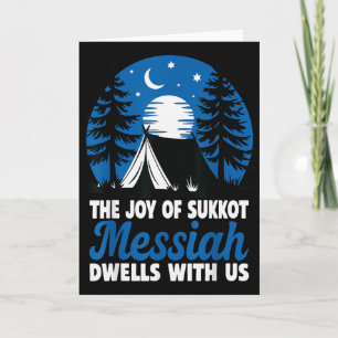 Sukkot Glädje Messias Bor Hos Oss Judisk Ho Kort