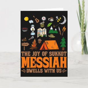 Sukkot Glädje Messias Bor Hos Oss Judisk Ho Kort