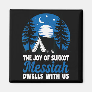 Sukkot Glädje Messias Bor Hos Oss Judisk Ho Magnet